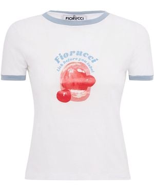 Fiorucci T-Shirt Lick Before You - White