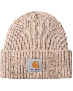 Carhartt Cappello Anglistic Beanie Speckled Fleur De Sel - Natural