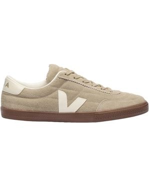 Veja Taupe Pierre Bark Panenka Suede Trainers - White