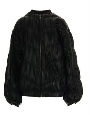 ROTATE BIRGER CHRISTENSEN Bomber Plissettato Nero - Black