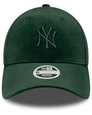 KTZ Cappellino 9Forty New York Yankees Mlb Velluto Verde Scuro - Green