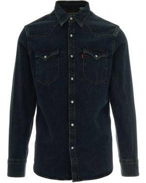 Levi's Camicia Barstow Western Denim Freeport - Blue