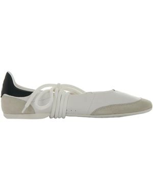 Patrizia Pepe Ballet Flats Dancing Skin - White