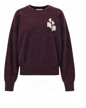 Isabel Marant Maglione Ricamo Burgundy - Viola