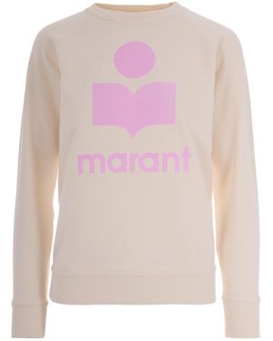 Isabel Marant Ecru Millyny Sweatshirt - Pink