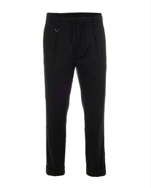 Paolo Pecora Pantalone Jogger Nero - Black