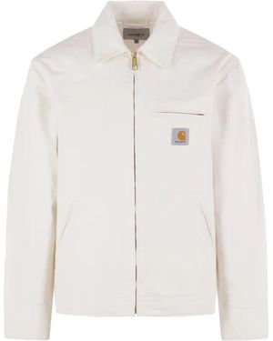 Carhartt Giacca Detroit Wax Rinsed - White