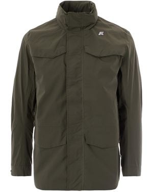 K-Way Giubbino Manuel Stretch Nylon Lichen - Green