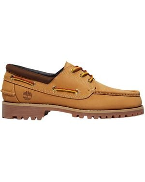 Timberland Scarpa Da Barca Wheat Nubuck - Brown