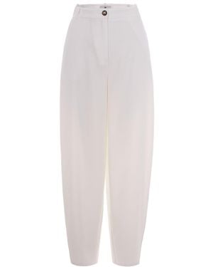 Elisabetta Franchi Elegant Trousers For - White