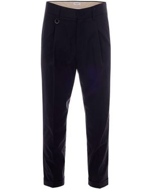 Paolo Pecora Pantalone Chino Nero - Blue