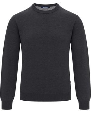 K-Way Maglia Sebastian Dark Melange - Blu