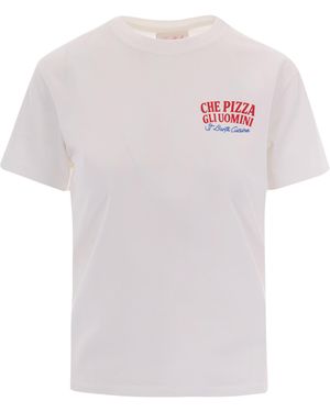 MC2 Saint Barth Graphic Crew Neck T-Shirt - White