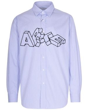 Arte' Camicia Arte Blocks Striped - Blue