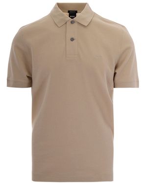 BOSS Polo Pallas Piquet Open - Natural