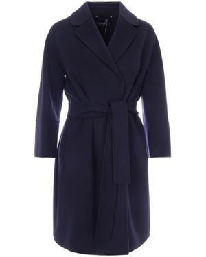 Max Mara Cappotto Arona Blu Notte - Blue