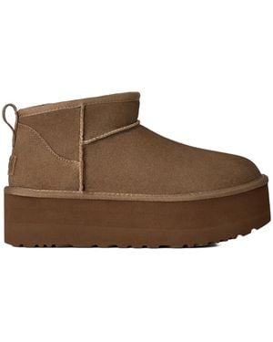 UGG Stivaletto Donna Classic Ultra Mini Con Plateau Light Bronze - Marrone