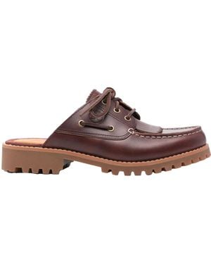 Timberland Mules Noreen Burgundy Full Grain - Brown