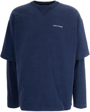 Daily Paper T-Shirt Layered - Blue