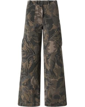 Pinko Pantalone Haiku Botanic Verde - Gray