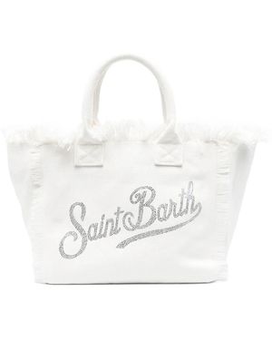 MC2 Saint Barth Borsa Vanity Strass - White