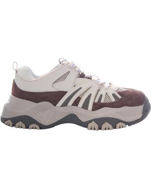 Patrizia Pepe Sneakers Paneled Taupe - Gray