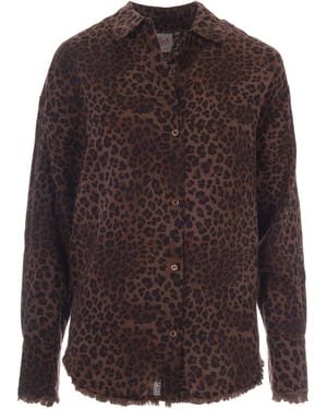 MC2 Saint Barth Camicia Cristal Sand Leopard - Brown