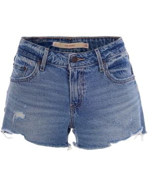Levi's Shorts Low Excuse Me Med - Blue