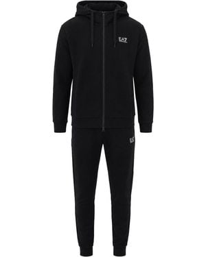 EA7 Tuta Zip Core Identity - Black