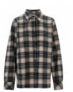 P.A.R.O.S.H. Camicia Check Grigia Antracite - Gray