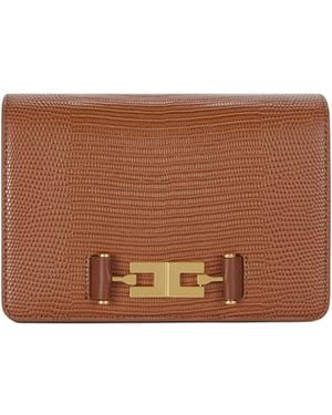 Elisabetta Franchi Borsa Snake Sigaro - Brown