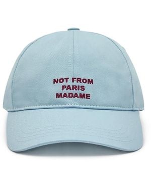 Drole de Monsieur Cappello Slogan Azzurro - Blu
