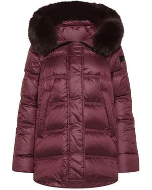 Peuterey Piumino Takan Mqn 04 Fur Rosso Prugna - Purple