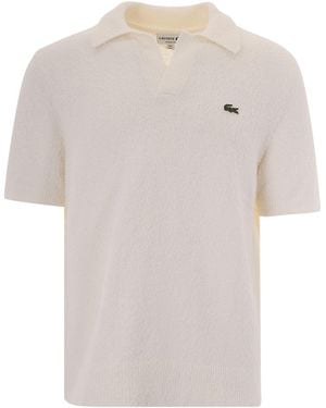 Lacoste Polo Maglia Bouclè Bianca - White