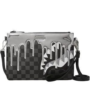 Sprayground Pochette Metallic Drips - Black