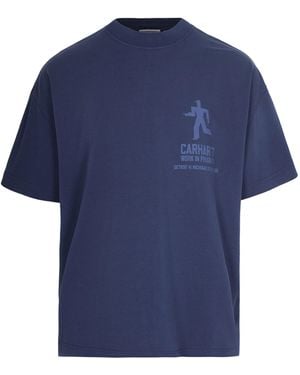 Carhartt T-Shirt S/S Distance Jupiter - Blue