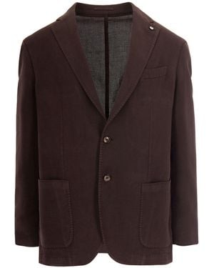 L.B.M. 1911 Giacca Ramié Marrone - Brown