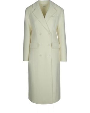 P.A.R.O.S.H. Cappotto Doppiopetto Burro - Verde