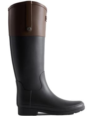HUNTER Stivali Refined Riding Tall Wellington - Black