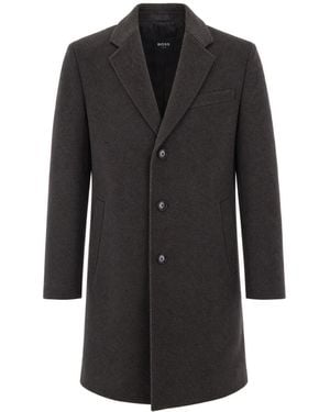 BOSS Cappotto Slim Hyde Dark - Black