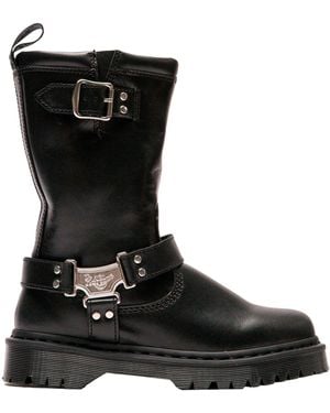 Dr. Martens Stivali Alti Biker Anistone Hi - Nero