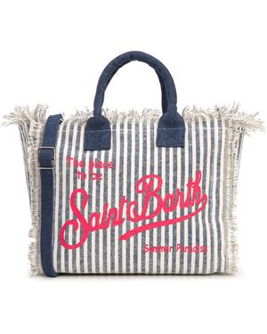 MC2 Saint Barth Borsa Colette Stripes Blu - Red