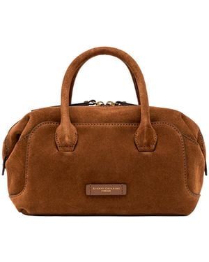 Gianni Chiarini Borsa Gemma Suede Cognac - Brown