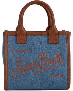 MC2 Saint Barth Borsa Vanity Mini Denim - Blue