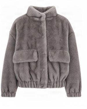 Liu Jo Giubbino Ecopelliccia - Gray