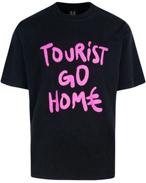 44 Label Group T-Shirt Nera Tourist Go Home - Black