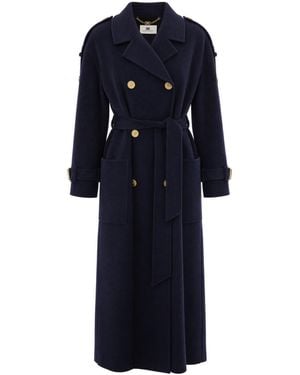 Elisabetta Franchi Cappotto - Blu