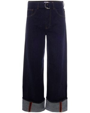 Liu Jo Jeans Flare Belt Risvolto Normal Wash - Blue