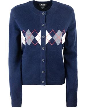 A.P.C. Cardigan Aria Dark - Blu