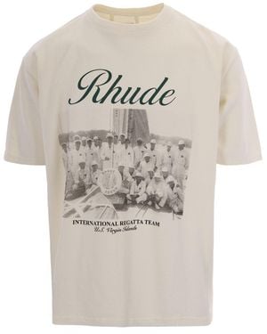 Rhude T.-Shirt Virgin Island Script Vintage - White